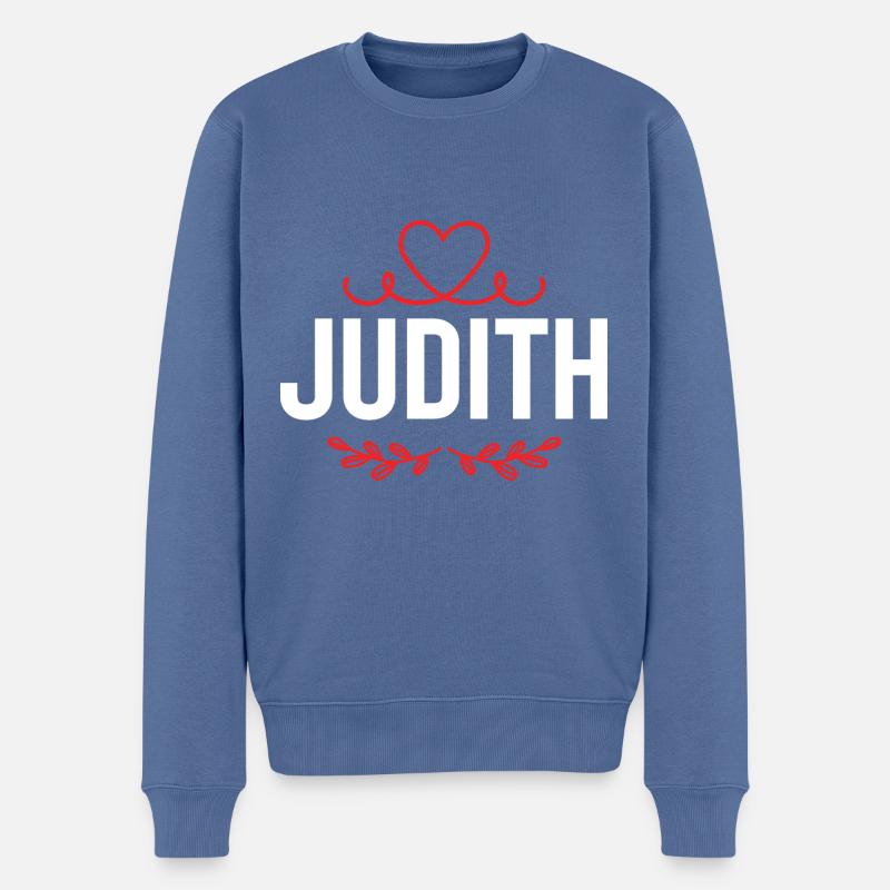 Judith - Pull Premium bio Homme - bleu pigeon