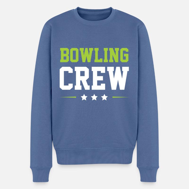 Équipe de bowling - Pull Premium bio Homme - bleu pigeon