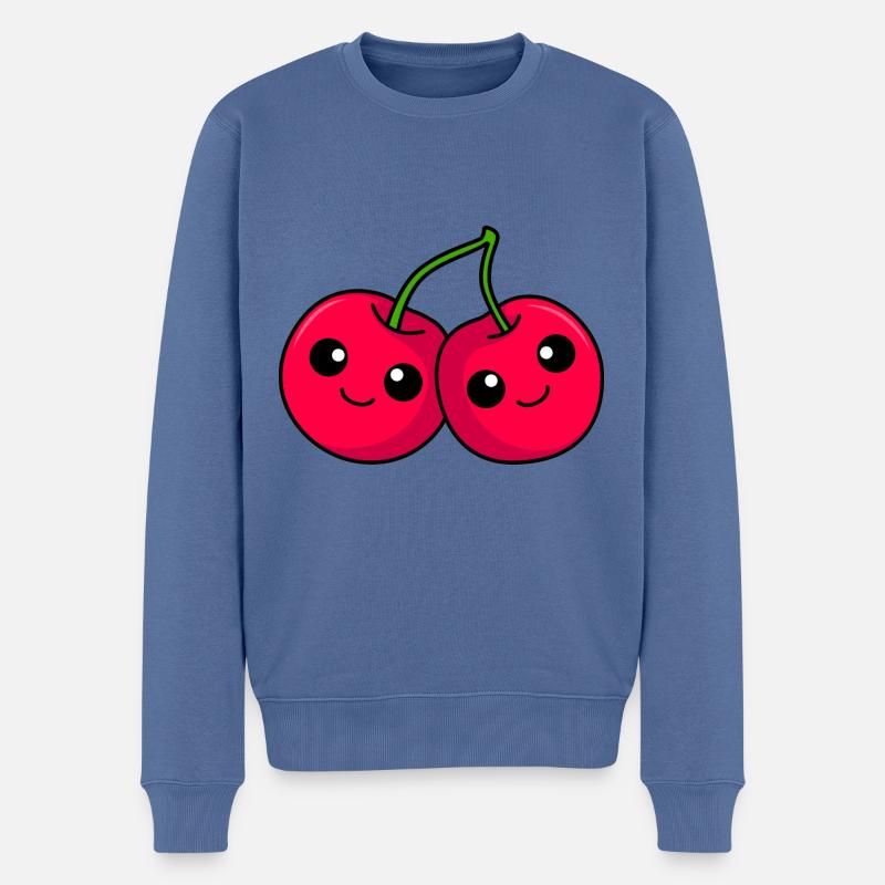 Bande dessinée Cherry - Pull Premium bio Homme - bleu pigeon