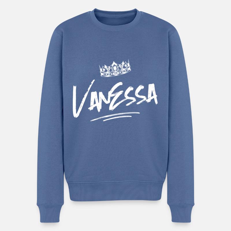 Vanessa - Pull Premium bio Homme - bleu pigeon