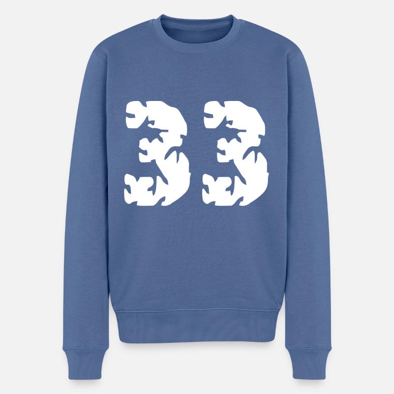 Maillot 33 numéros - Pull Premium bio Homme - bleu pigeon
