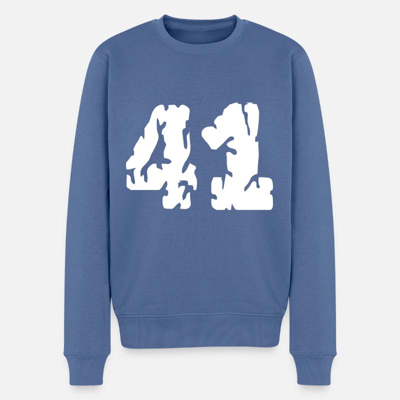 Maillot 41 Numéro - Pull Premium bio Homme - bleu pigeon