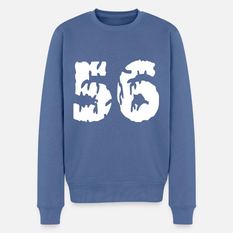 Maillot 56 Numéro - Pull Premium bio Homme - bleu pigeon