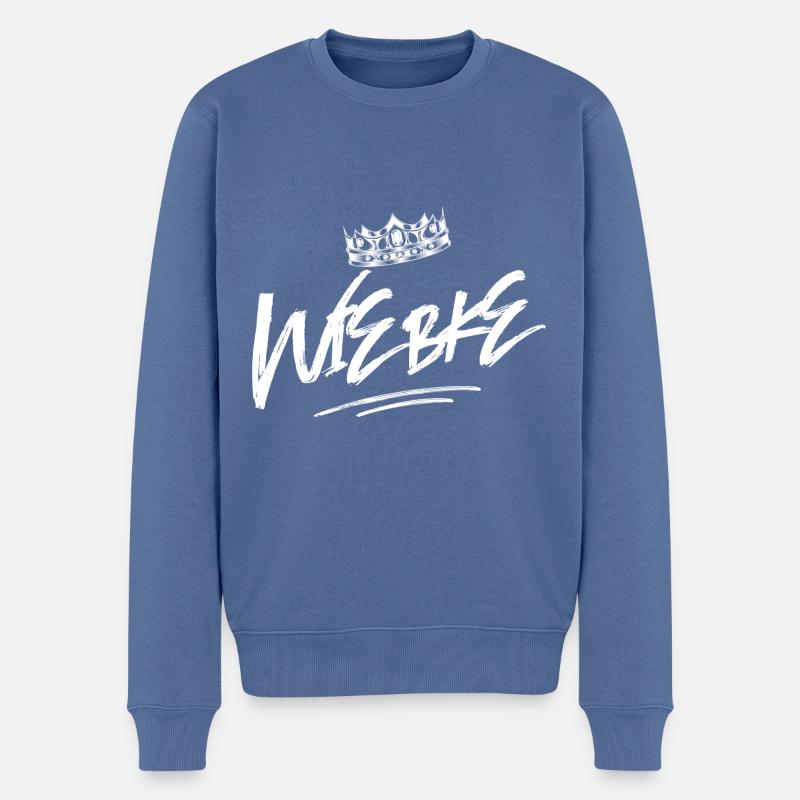 Wiebke - Pull Premium bio Homme - bleu pigeon