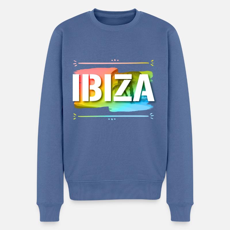 Ibiza - Pull Premium bio Homme - bleu pigeon