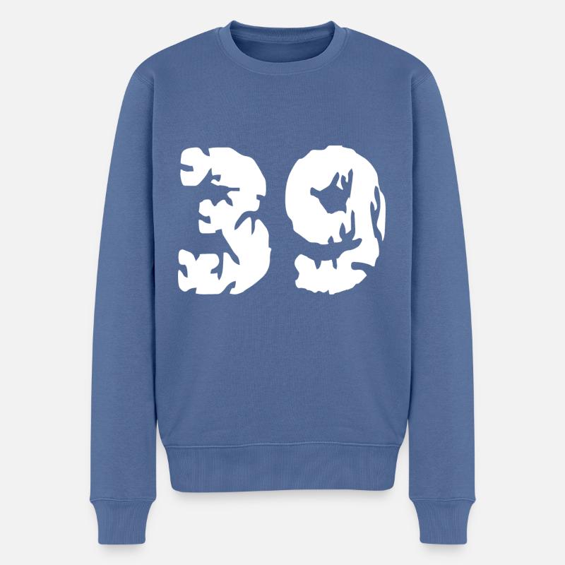 Maillot 39 Numéro - Pull Premium bio Homme - bleu pigeon