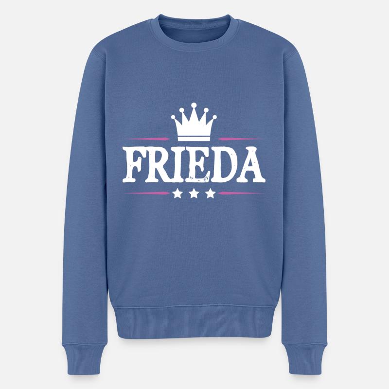 Frieda - Pull Premium bio Homme - bleu pigeon