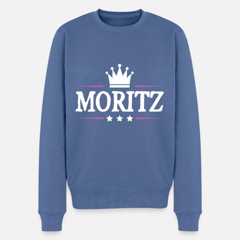 Moritz - Pull Premium bio Homme - bleu pigeon
