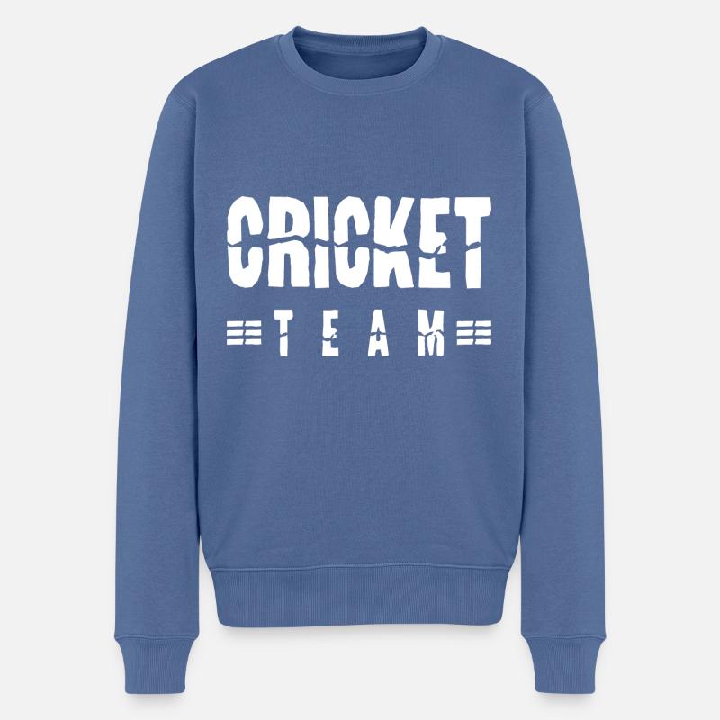 Équipe de cricket - Pull Premium bio Homme - bleu pigeon