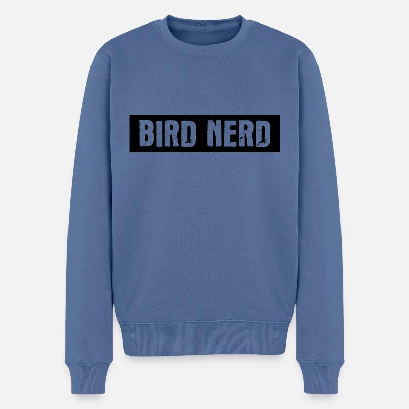 Bird Nerd - Männer Premium Bio Pullover - Taubenblau