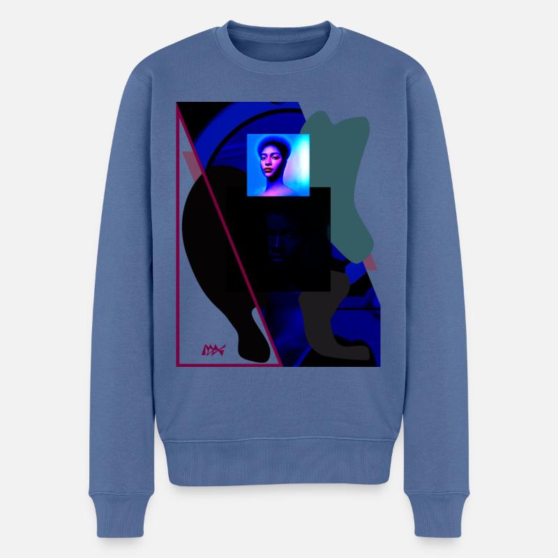 Konstructivism - Men's Premium Organic Jumper - stone blue