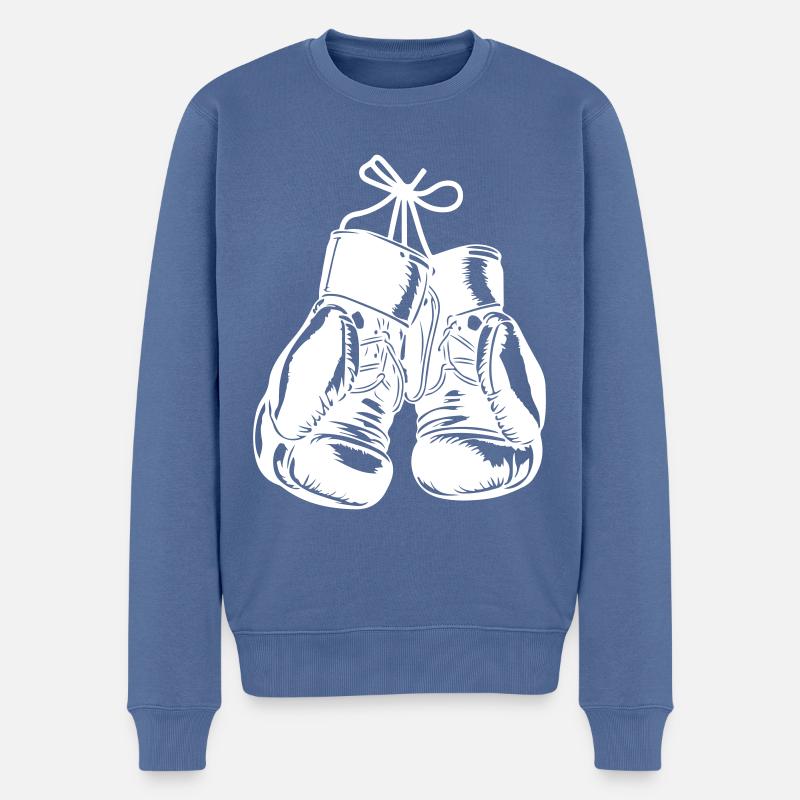 Boxhandschuhe Symbol Boxen Sport - Männer Premium Bio Pullover - Taubenblau