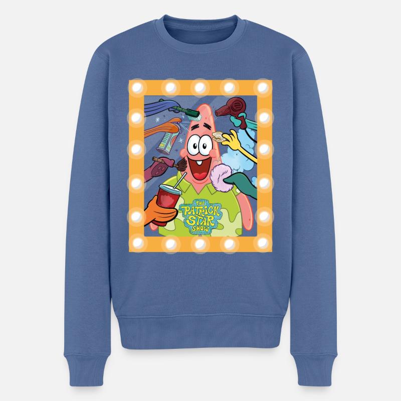 The Patrick Star Show Patrick Macht Sich Bereit - Männer Premium Bio Pullover - Taubenblau
