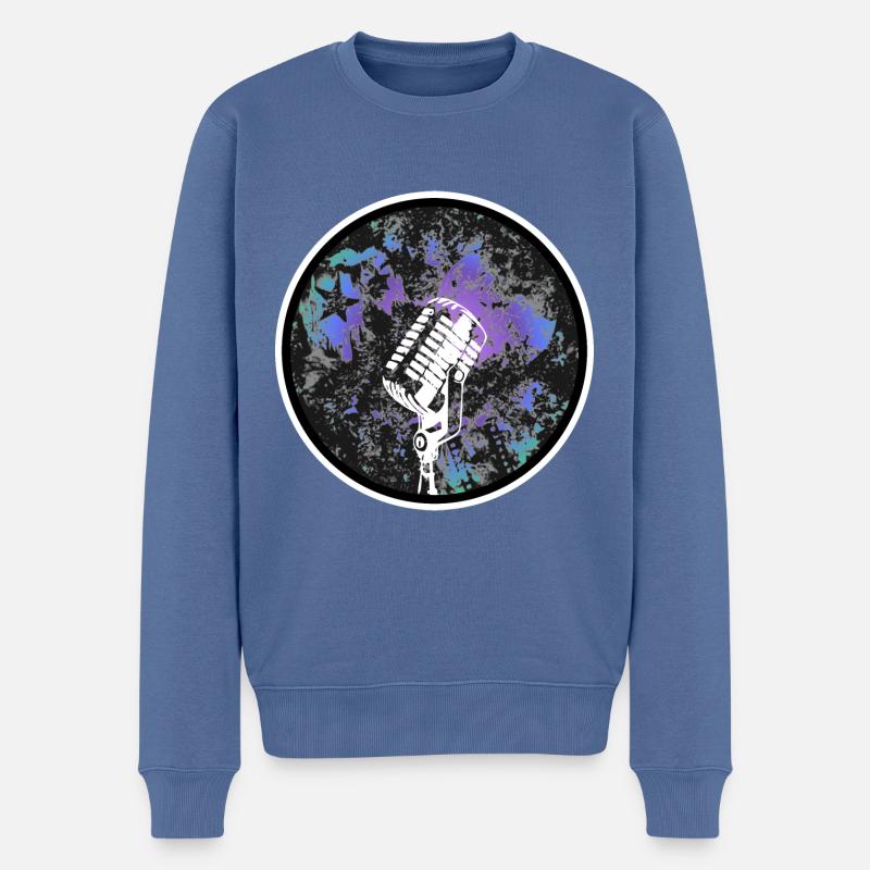 Micro - Pull Premium bio Homme - bleu pigeon