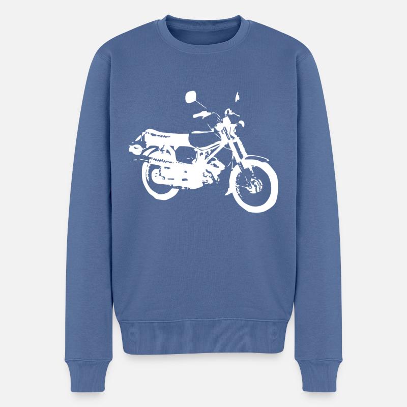 Simson S51 Enduro - Männer Premium Bio Pullover - Taubenblau