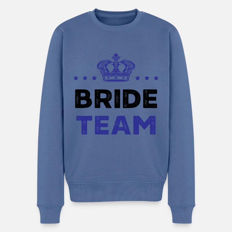 Équipe de la mariée - Pull Premium bio Homme - bleu pigeon