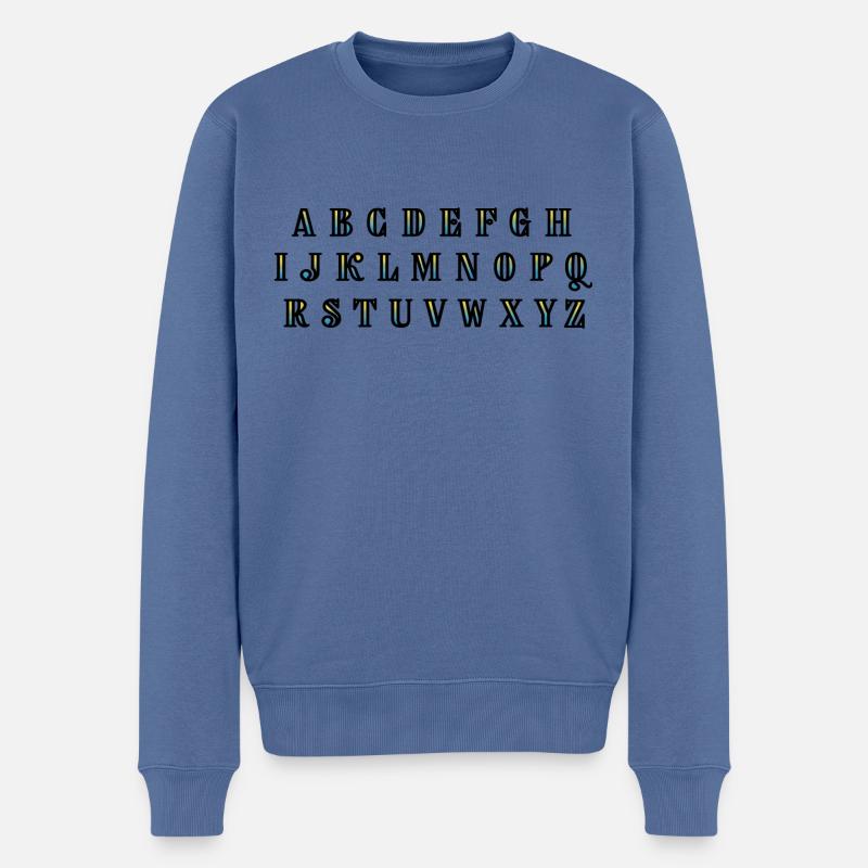Liedtext - Männer Premium Bio Pullover - Taubenblau