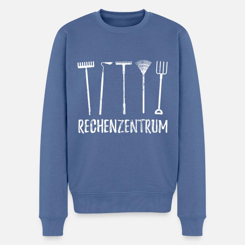 Rechenzentrum - Gärtner Garten Pflanzen - Männer Premium Bio Pullover - Taubenblau