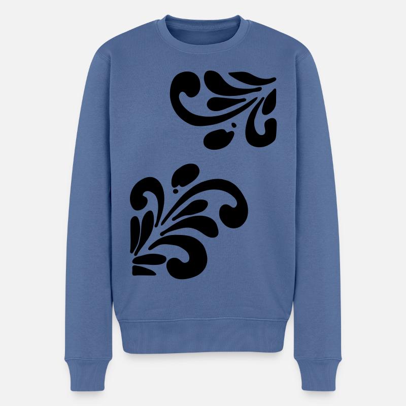Bembeltattoo - Männer Premium Bio Pullover - Taubenblau