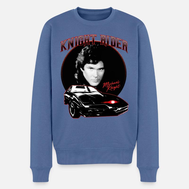 Knight Rider Michael Knight - Pull Premium bio Homme - bleu pigeon