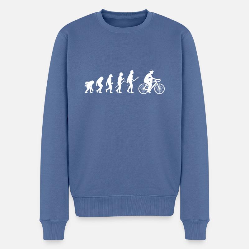 evolution velo VTT - Pull Premium bio Homme - bleu pigeon