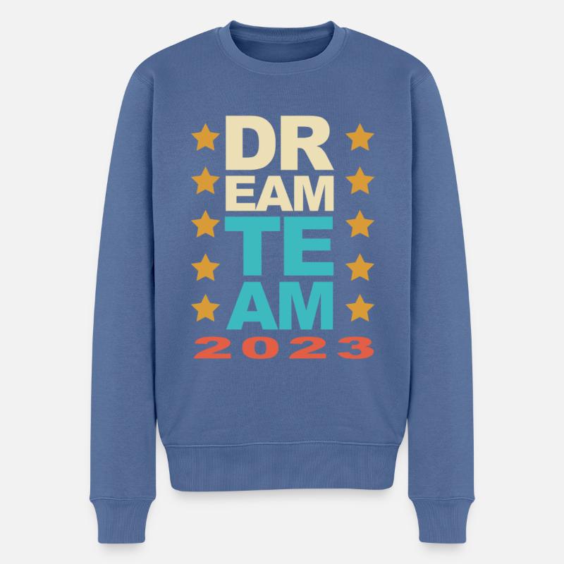 Equipe de rêve - Pull Premium bio Homme - bleu pigeon