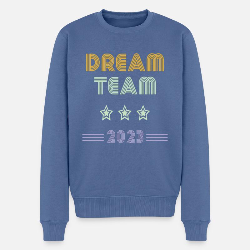 Grande Équipe - Pull Premium bio Homme - bleu pigeon