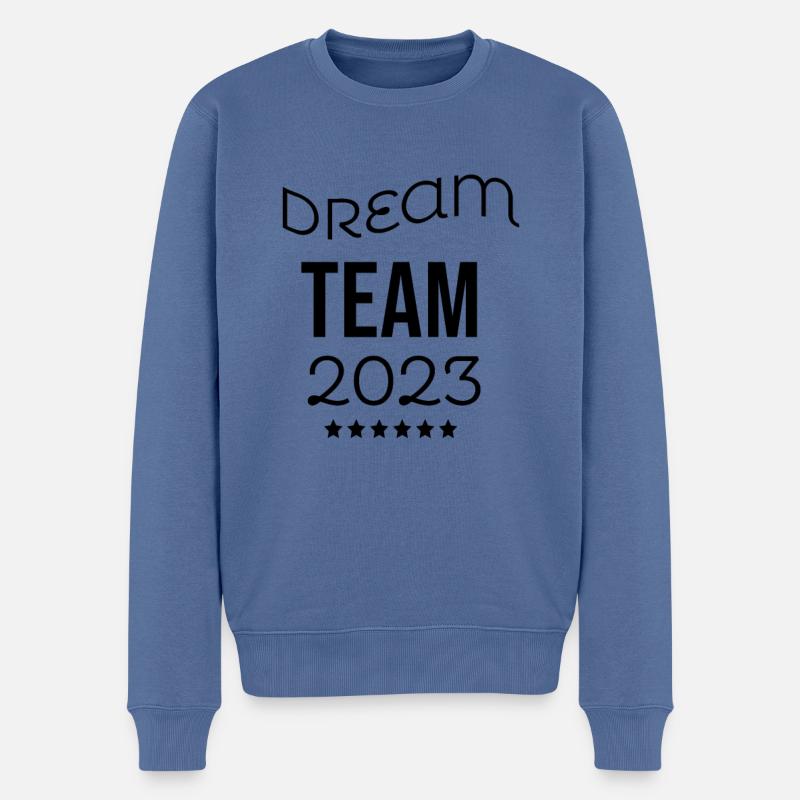 Dream Team 2023 - Männer Premium Bio Pullover - Taubenblau