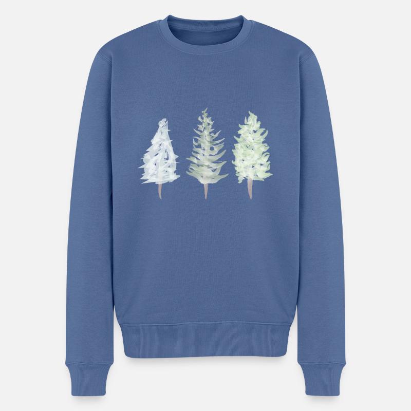 Forêt - Pull Premium bio Homme - bleu pigeon