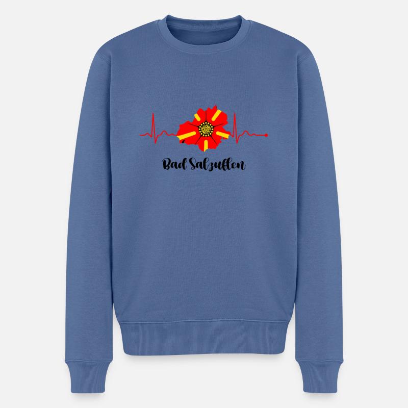 Lipperland Ostwestfalen Lippe Bad Salzuflen - Männer Premium Bio Pullover - Taubenblau