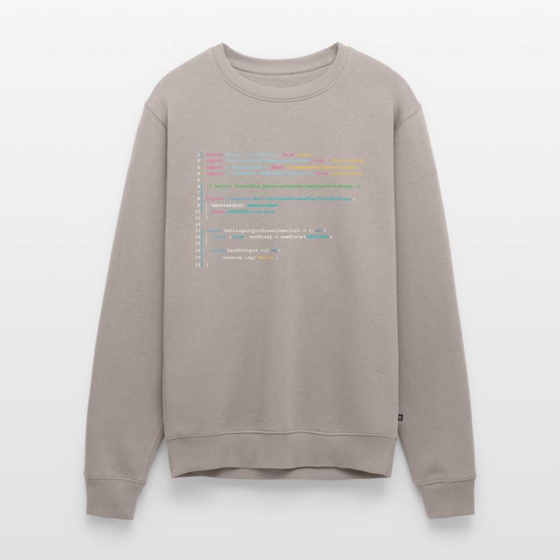 Code des programmeurs dans React Pull Premium bio Homme