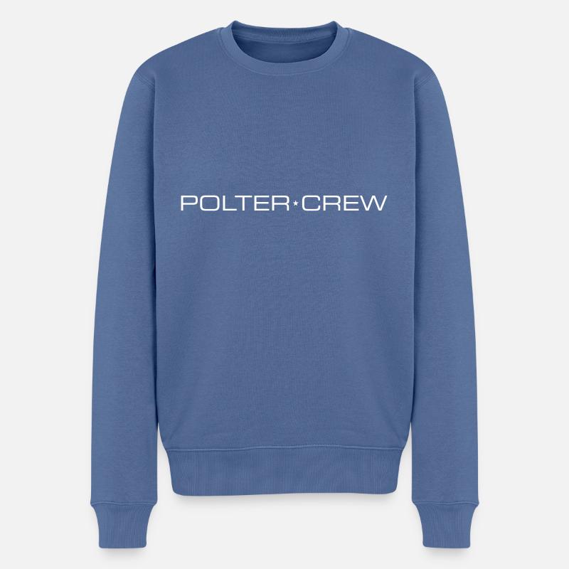 Polter Crew - Männer Premium Bio Pullover - Taubenblau