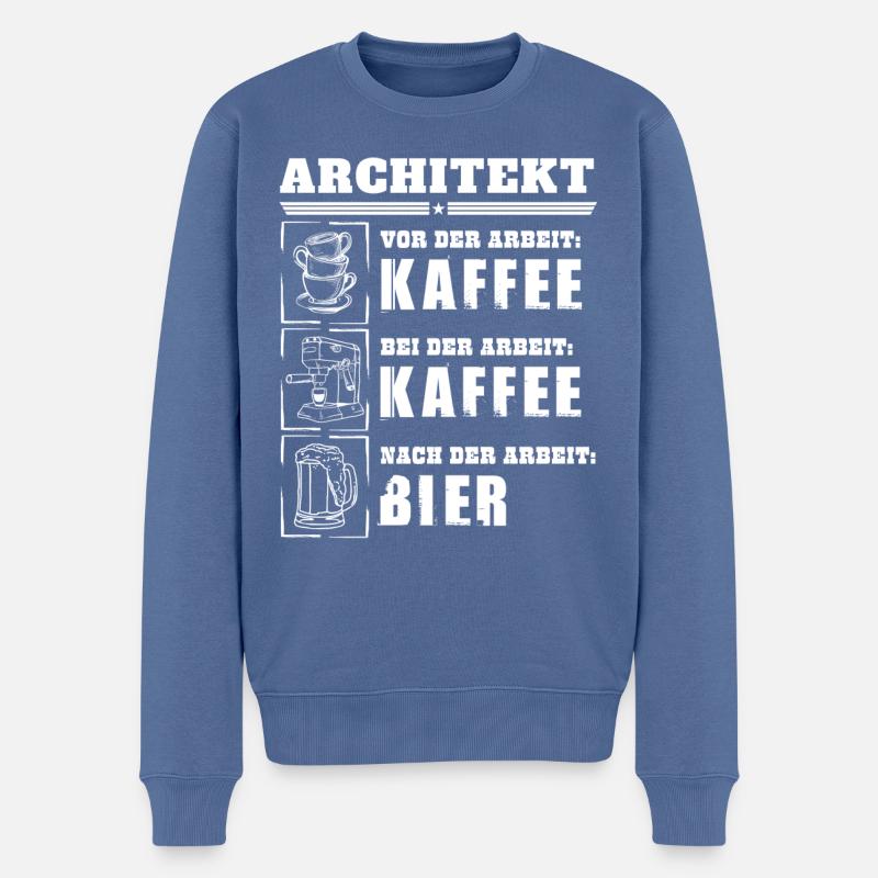Mon quotidien d'architecte - Pull Premium bio Homme - bleu pigeon