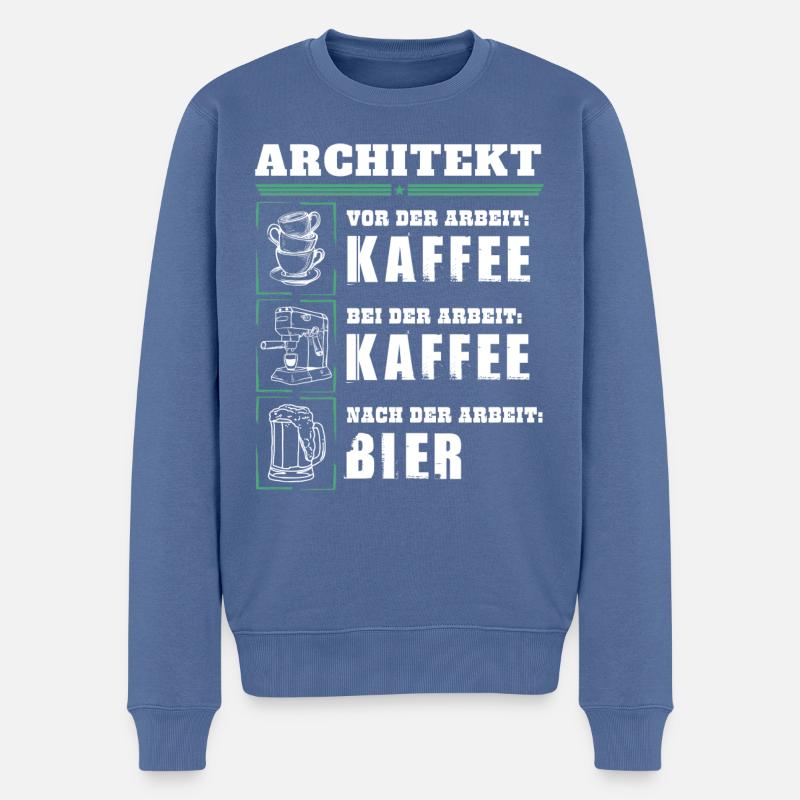 Mon quotidien d'architecte - Pull Premium bio Homme - bleu pigeon