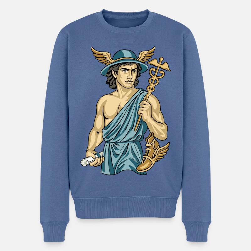 Hermès - Pull Premium bio Homme - bleu pigeon