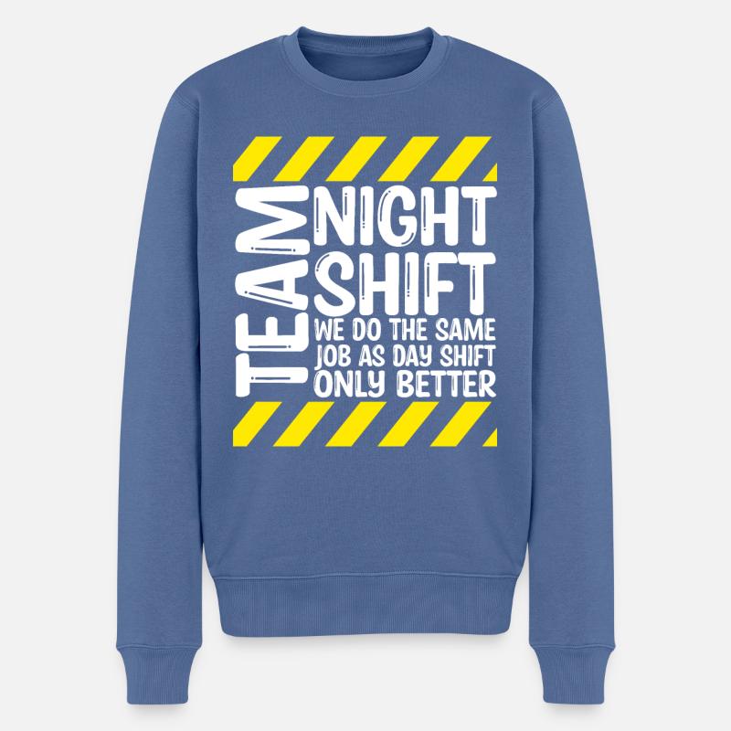 Équipe De nuit - Pull Premium bio Homme - bleu pigeon