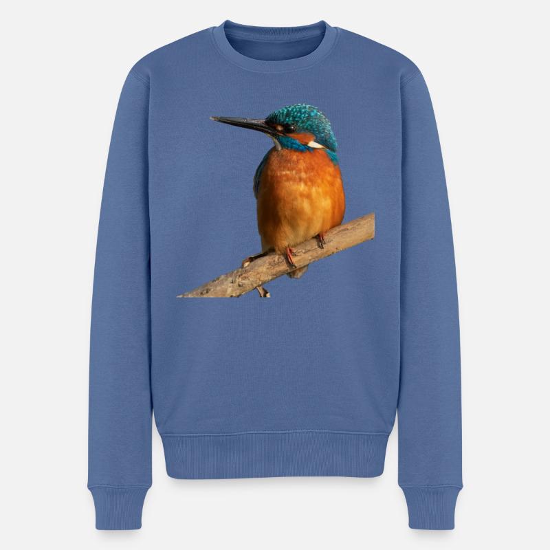 Martin-pêcheur - Pull Premium bio Homme - bleu pigeon
