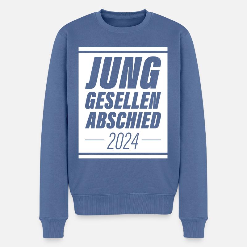 Junggesellenabschied 2024 Jga - Männer Premium Bio Pullover - Taubenblau
