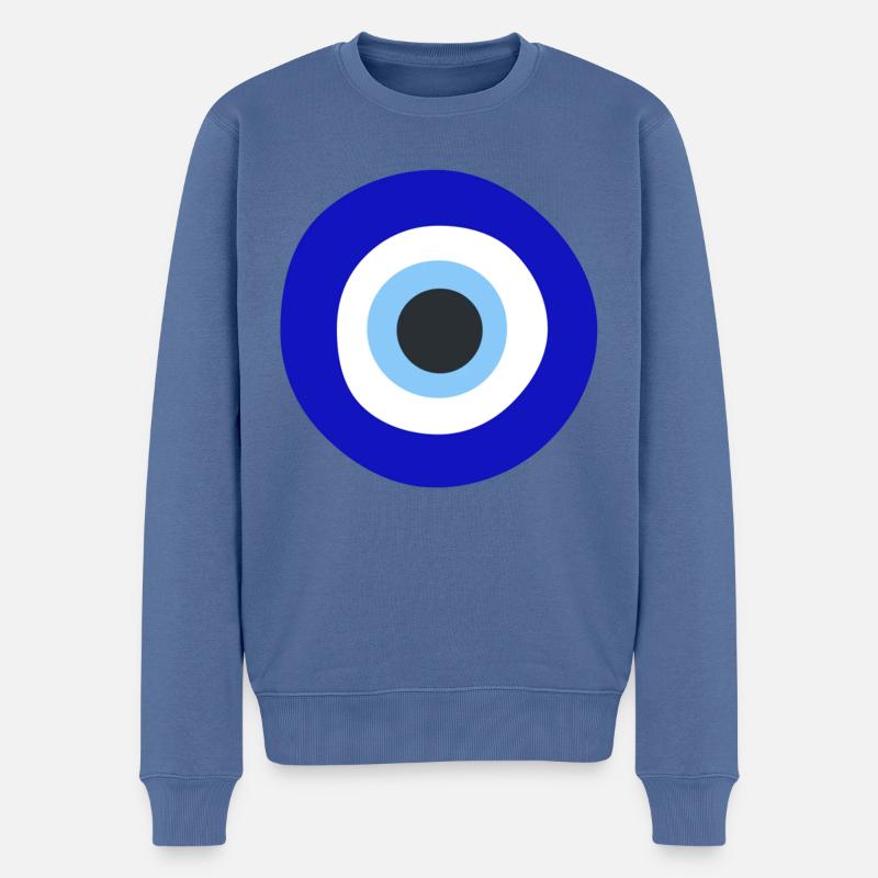 Oeil - Pull Premium bio Homme - bleu pigeon
