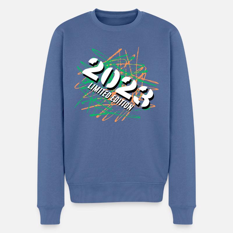 Édition limitée 2023 - Pull Premium bio Homme - bleu pigeon