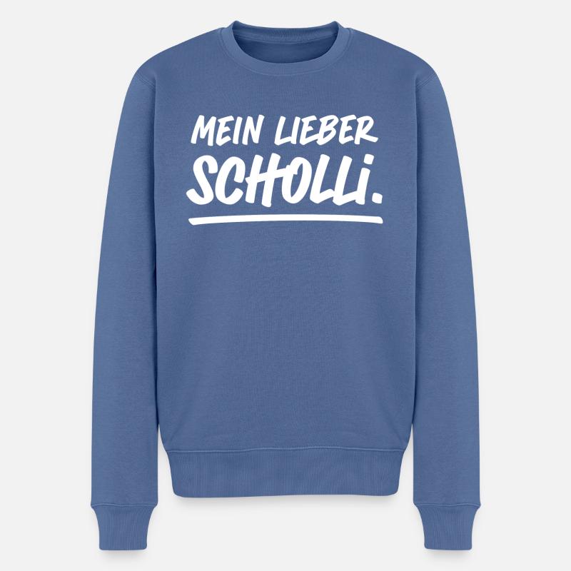 Mein Lieber Scholli! - Männer Premium Bio Pullover - Taubenblau