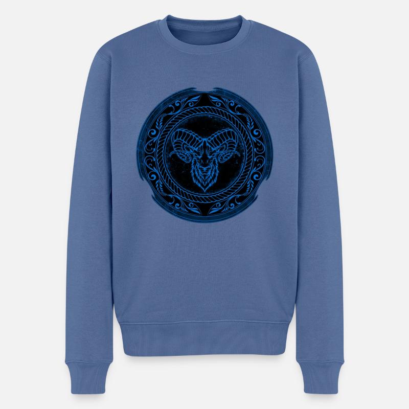 Viking Bélier Bélier Bélier - Pull Premium bio Homme - bleu pigeon