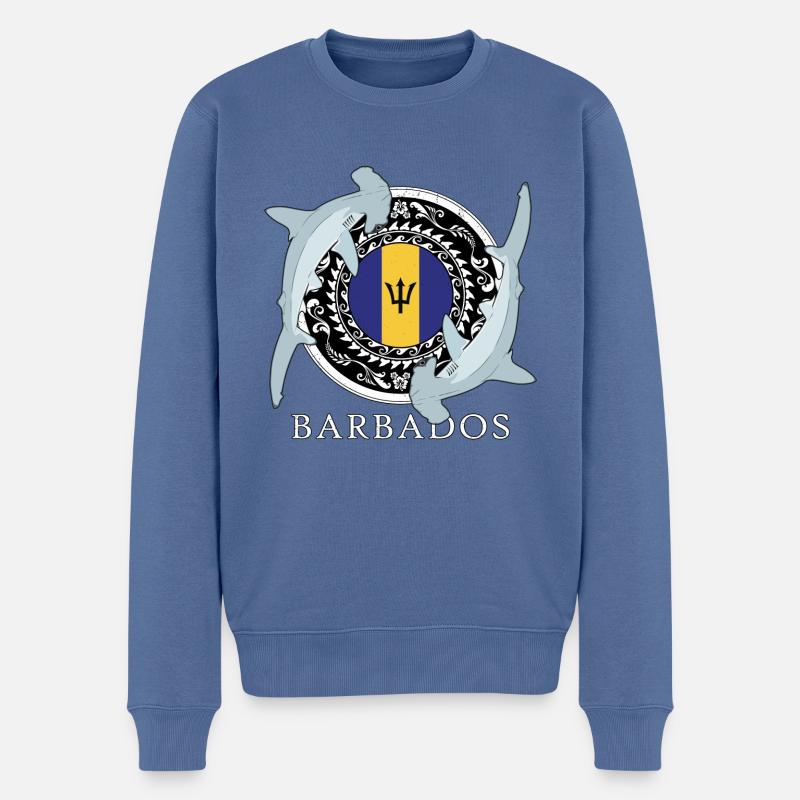 Requin-marteau de la Barbade - Pull Premium bio Homme - bleu pigeon