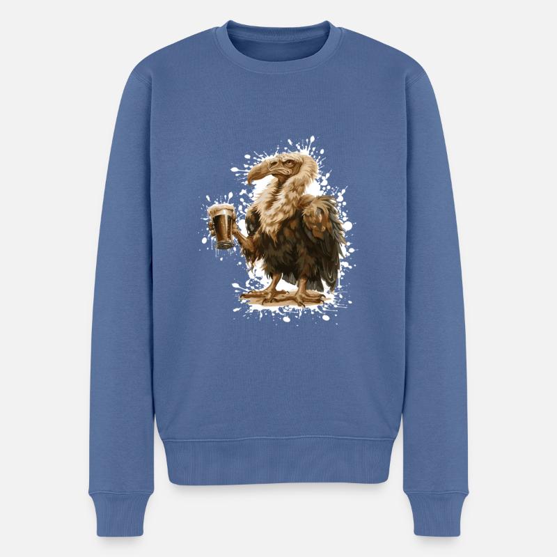 Bière Harpy Bird - Pull Premium bio Homme - bleu pigeon