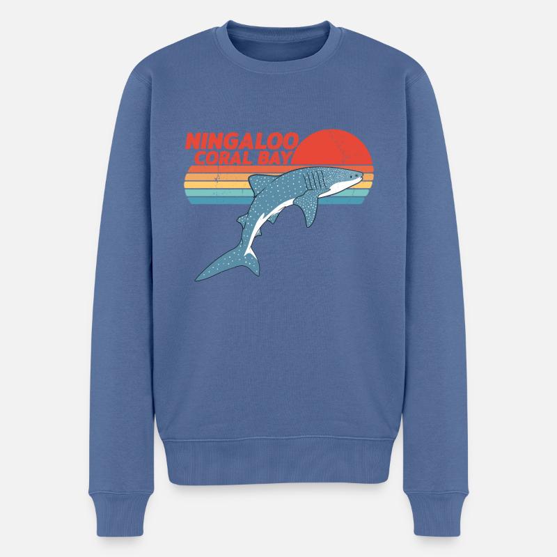 Walhai - Männer Premium Bio Pullover - Taubenblau