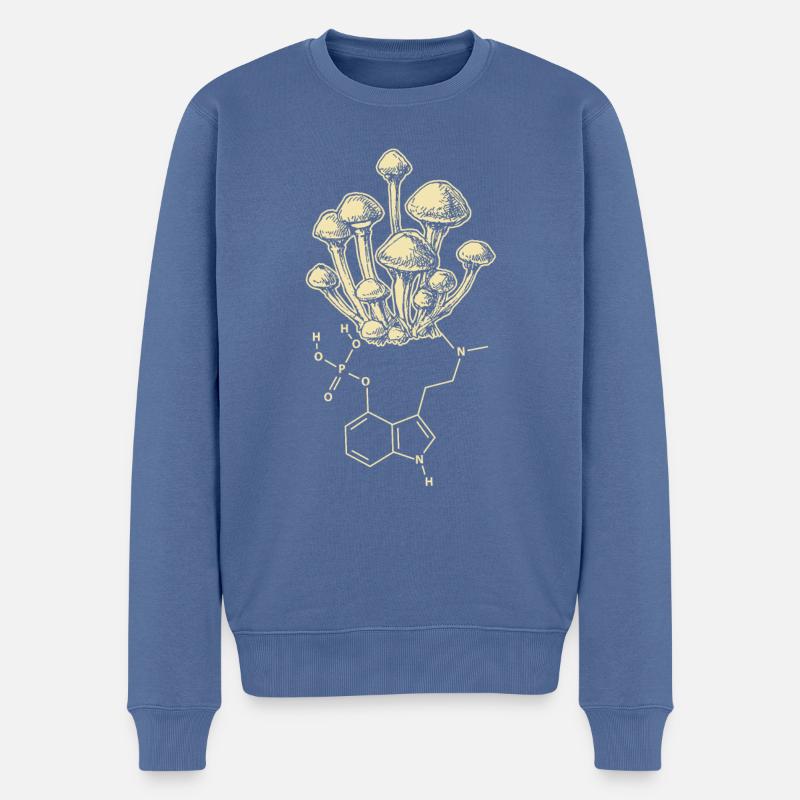 Mushroom Enthogen Psilocybin - Pull Premium bio Homme - bleu pigeon