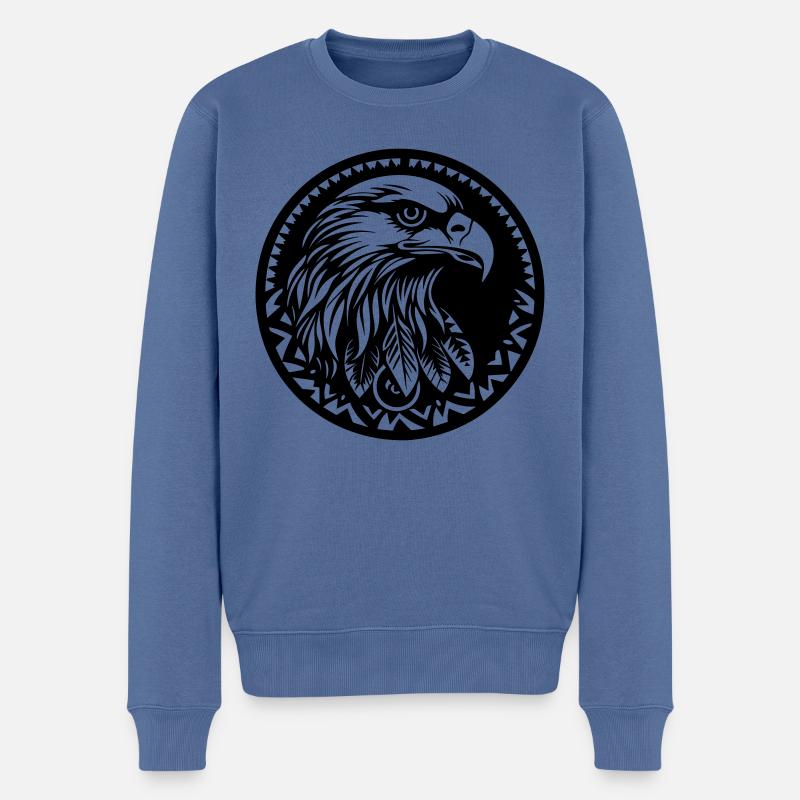 Aigle - Pull Premium bio Homme - bleu pigeon