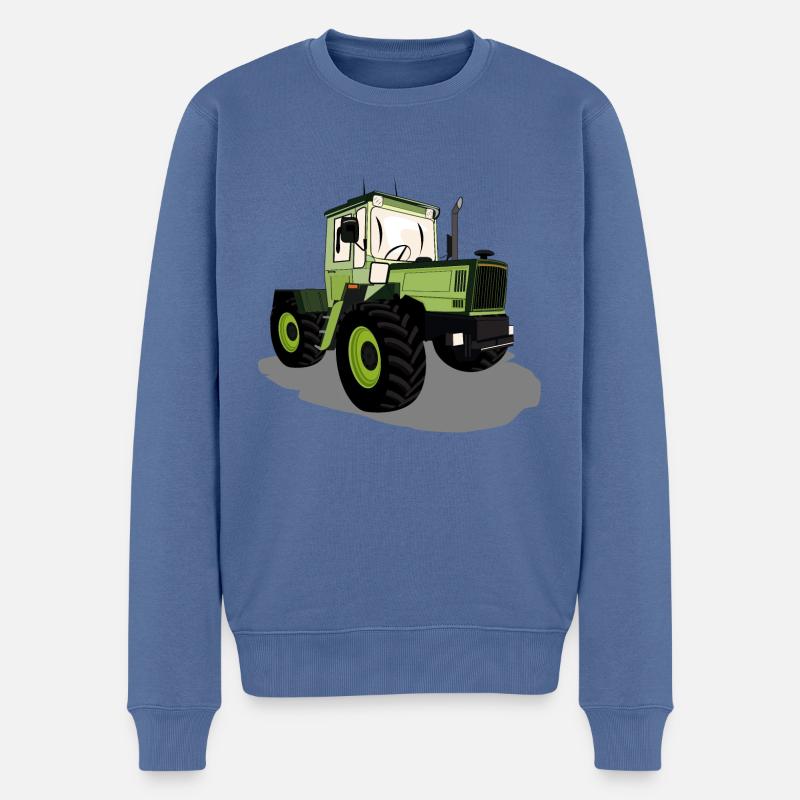 Trecker, Traktor, Landwirtschaft, Agrar, MB Trac - Männer Premium Bio Pullover - Taubenblau