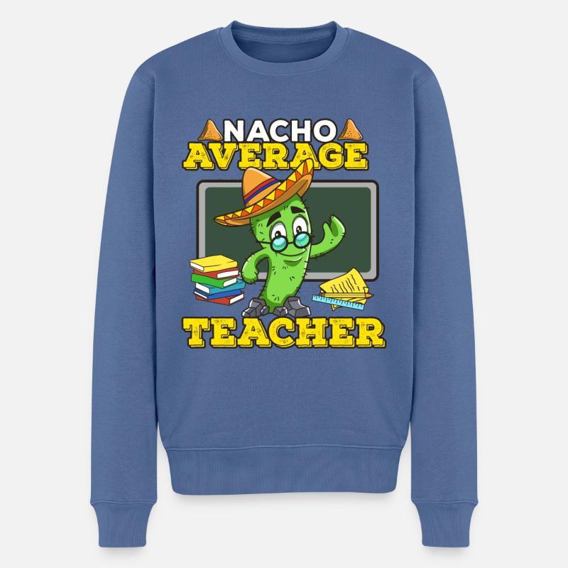 Professeur Cinco De Mayo - Pull Premium bio Homme - bleu pigeon