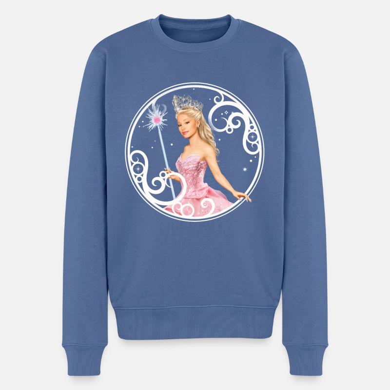 Wicked Design Magisch Mit Glinda Und Zauberstab - Männer Premium Bio Pullover - Taubenblau